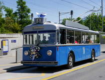 VBL Luzern - FBW-FFA Trolleybus Oldtimer Nr.25 unterwegs in Luzern mit Publikumsfahrten anlässlich der 75 Jahrfeier der VBL und Trolleybus Days 2016 am 21.05.2016