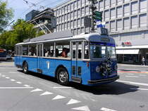 VBL Luzern - FBW-FFA Trolleybus Oldtimer Nr.25 unterwegs in Luzern mit Publikumsfahrten anlässlich der 75 Jahrfeier der VBL und Trolleybus Days 2016 am 21.05.2016