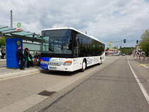 Neufahrzeug für SaarMobil der Schöne Setra S 415 LE ist auf SB-LR 73 Zugelassen. Aufgenommen in St.wendel am 4.05.2016 