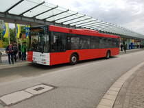 MAN NÜ 313 von der GRS aus Neunkirchen Saar im Auftrag von SaarMobil. Aufgenommen in St.wendel am 4.05.2016