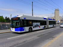 TL - Trolleybus Nr.888 unterwegs auf der Linie 4 in der Stadt Lausanne am 10.05.2016