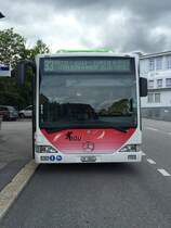 Front des Citaro CNG Nr. 16, am 23.5.2016 bei Grenchen Oele.