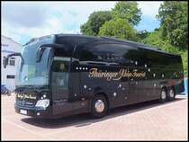 Mercedes Travego von Thüringer Rhön Tourist aus Deutschland im Stadthafen Sassnitz am 02.06.2014