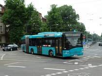 VGF/ICB (In der City Bus) Solaris Urbino 18 391 als SEV auf der Linie U5 am 25.05.16 in Frankfurt am Main
