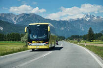 Setra 515 HD von Taferner, am 22.5.2016 unterwegs bei Irschen.