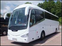 Scania Irizar aus Niederösterreich im Stadthafen Sassnitz am 02.06.2014