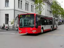 Stadtbus Winterthur - Mercedes Citaro Nr.327  ZH 489327 unterwegs auf der Linie 14 in Winterthur am 11.05.2016