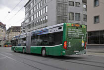 Mercedes Citaro 7016, auf der Linie 34, verlässt die Haltestelle Universitätsspital. Die Aufnahme stammt vom 24.05.2016.