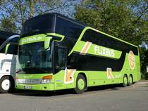 Setra 431-DT von Flixbus am 28.5.2016, bei der Carstation Sihlquai.