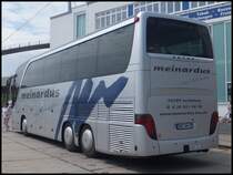 Setra 415 HDH von Meinardus aus Deutschland (ex Vokuhl) im Stadthafen Sassnitz am 04.06.2014