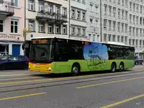 Postauto - MAN Lion`s City  SG 115160 unterwegs in der Stadt St. Gallen am 15.05.2016