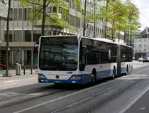 VBZ - Mercedes Citaro Nr.424  ZH 745424 unterwegs auf der Linie 31 in der Stadt Zürich am 15.05.2016