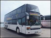 Setra 328 DT von Schödel-Reisen (ex Eurobus ch) aus Deutschland im Stadthafen Sassnitz am 04.06.2014