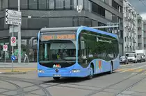 Mercedes Citaro von Distribus, auf der Linie 604, fährt zur Haltestelle Voltaplatz. Die Aufnahme stammt vom 24.05.2016.