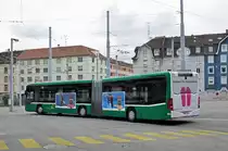 Mercedes Citaro 7001 steht auf dem Hof des Depots Wiesenplatz. Die Aufnahme stammt vom 24.05.2016.