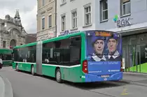 Mercedes Citaro 7026, auf der Linie 30, wartet an der Endstation am Bahnhof SBB. Die Aufnahme stammt vom 31.05.2016.
