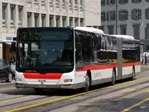 VBSG - MAN Lion`s City Nr.277 SG 198277 unterwegs auf der Linie 7 in der Stadt St. Gallen am 14.05.2016