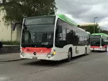 Der neue C2 NGT Nr. 30 verlässt den Bhf Süd, wärend der C2 Nr. 29 ankommt, am 2.6.2016.