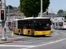 Postauto - MAN Lion`s City LU 15527 unterwegs in der Stadt Luzern am 21.05.2016