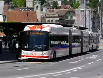 VBL - Trolleybus Nr.234 unterwegs auf der Linie 1 in der Stadt Luzern am 21.05.2016