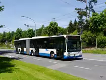 VBL - Mercedes Citaro Nr.159  LU 15004 unterwegs auf der Linie 24 in der Stadt Luzern am 21.05.2016