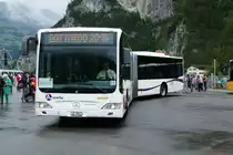 Ein Weisse A-Welle PostAuto aus dem Aargau war auch dabei, am 5.6.2016 in Rynächt.