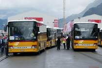 Beide Setras beim warten auf Passagiere am 5.6.2016 in Rynächt.