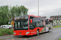 Mercedes Citaro 62 der AAGL, auf der Linie 83, bedient die Haltestelle in Augst. Die Aufnahme stammt vom 04.06.2016.