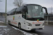 Zur  Grünen Woche 2016  ist LER-ZM 130 zu Besuch in Berlin. Aufgenommen wurde ein VDL Futura (Auto Fischer Reisen GmbH) / Flatowallee.
