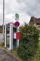 Bushaltestelle Amorbach Bahnhof, am 23.3.2016