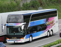 Setra 431 DT n° 5, Horner Reisen / Romandie Voyages, près de Berne mai 2016