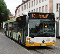 MVG Mercedes Benz Citaro C2 G Wagen 912 am 11.06.16 in Mainz