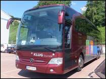 Mercedes Travego von J. Mathä aus Österreich im Stadthafen Sassnitz am 06.06.2014