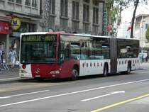 tpf - Mercedes Citaro Nr.588 FR 300393 eingeteilt auf der Linie 6 unterwegs in der Stadt Fribourg am 26.07.2008