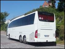Mercedes Travego von Heike Bös aus Deutschland im Stadthafen Sassnitz am 06.06.2014