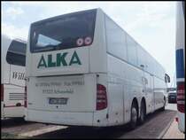 Mercedes Tourismo von Alka Reisen aus Deutschland im Stadthafen Sassnitz am 08.06.2014