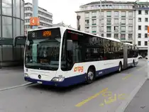 tpg - Mercedes Citaro Nr.195 GE 960631 unterwegs auf der Linie 8 in den Strassen von Genf am 04.06.2016