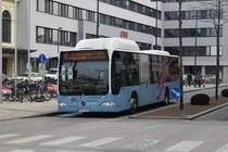MB Citaro Facelift CNG auf der Linie 1. 27.2.2016.