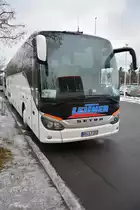 Zur  Grünen Woche 2016  ist RH-LT 222 zu Besuch in Berlin. Aufgenommen wurde ein Setra S 516 HD (Leitner Touristik GmbH) / 16.01.2016 / Berlin, Olympischer Platz.
