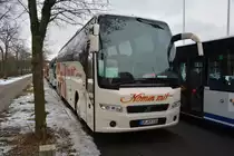 Zur  Grünen Woche 2016  ist GR-KM 136 zu Besuch in Berlin. Aufgenommen wurde ein Volvo 9900 / 16.01.2016 / Berlin, Olympischer Platz.
