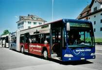 AAGS Schwyz Nr. 30/SZ 60'000 Mercedes Citaro am 16. Juli 2008 Schwyz, Postplatz (mit Vollwerbung fr die Sparkasse Schwyz)
