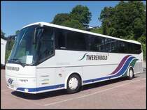 VDL Bova Futura von Twerenbold aus der Schweiz im Stadthafen Sassnitz am 09.06.2014