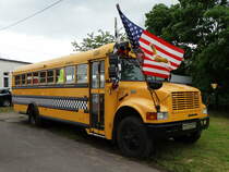Ein Amerikanischer Schulbus am 18.06.16 im DB Museum Koblenz