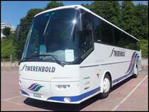 VDL Bova Futura von Twerenbold aus der Schweiz im Stadthafen Sassnitz am 09.06.2014