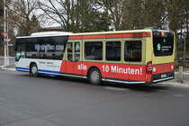 Am 16.01.2016 fährt P-AV 529 (Mercedes Benz Citaro Facelift) für die  Grüne Woche 2016  Shuttle Verkehr zwischen Messe (ICC) und Olympischer Platz.
