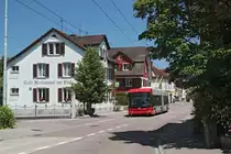 Hess/Vossloh-Kiepe BGT-N1C  Swisstrolley  Nr. 118 von Stadtbus Winterthur am 5. Juni 2015 auf der Linie 2 in Seen.