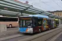 . MAN Lion's City am Busbahnhof in Saarbrücken.  20.06.2016