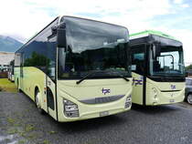 tpc - Iveco Crossway  VD 587773 abgestellt im Depot/Werkstätte Areal anlässlich des Abschiedfest der alten Bahn Fahrzeuge der AOMC am 19.06.0216