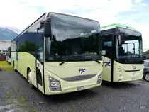 tpc - Iveco Crossway  VD 587773 abgestellt im Depot/Werkstätte Areal anlässlich des Abschiedfest der alten Bahn Fahrzeuge der AOMC am 19.06.0216