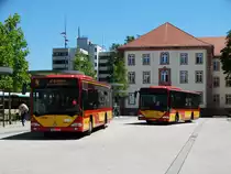 HSB Mercedes Benz Citaro 1 Wagen 42 und Citaro 1 Wagen 33 am 23.06.16 in Hanau Freiheitsplatz
